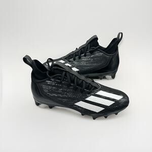Adidas Adizero Scorch Football Cleat GW5071 - Black/White Men’s Shoe Size 8.5 US